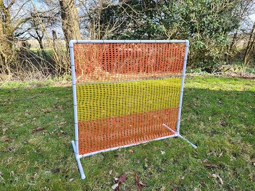 2er Set NADAC HOOPERS Agility-Zaun/Gate, PVC, VDH-KONFORM, Gelb/Orange, 1,05m x 1,15m, 1,4 kg, Outdoor, für Hunde Aller Größen