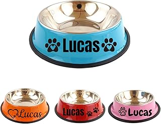 Personalized Dog Bowls Dog Bowls for Medium Large Dogs Stainless Steel Dog Bowls Dog Cat Food Bowl Custom Name Dog Water Bowl Non-Slip at The Bottom Puppy Bowls