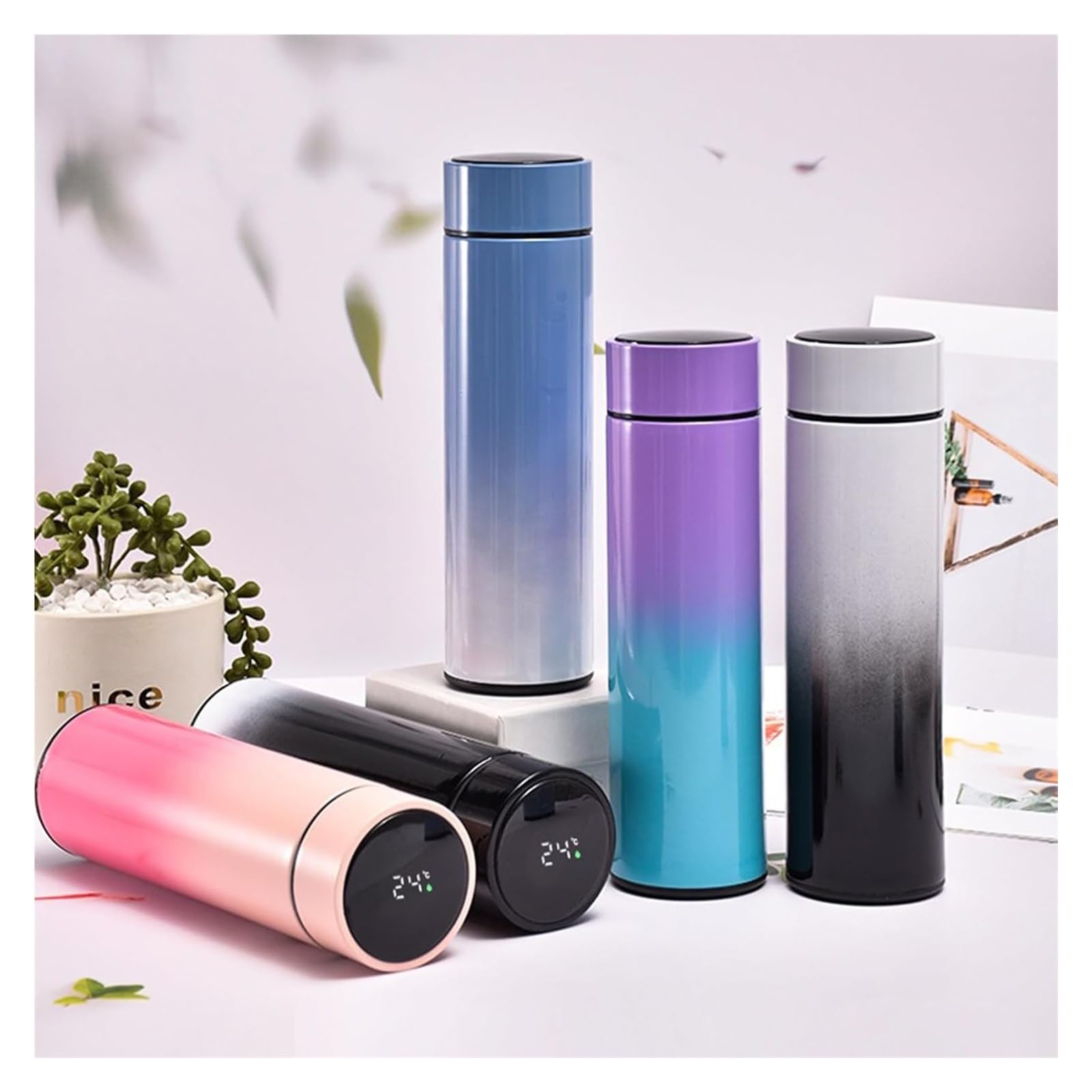 Borracce thermos, bollitori per bevande calde, Tazza da caffè a doppia parete riutilizzabile sottovuoto, a prova di perdite, 500 ml, tazza da viaggio ecologica in acciaio inossidabile isolante for caf