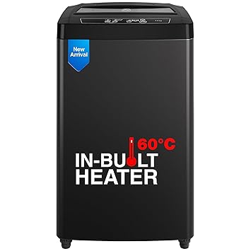 Godrej 7.5 Kg 5 Star Fully-Automatic Top Load Washing Machine with In Built Heater (WTEON ADR 75 5.0 FDTH GPGR, Graphite Grey)