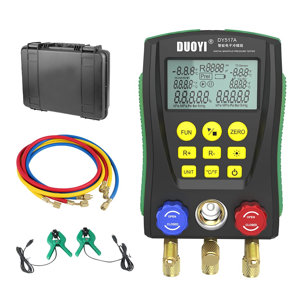 Buy Digital Manifold Gauge Set HVAC for Refrigeration Equipment HVAC