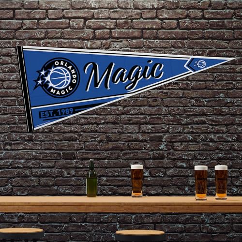 Image of Rico Industries NBA Basketball 12 inch x 30 inch Felt Wall Decor Pennant - Great for Home /Bed Room /Man Cave Decor