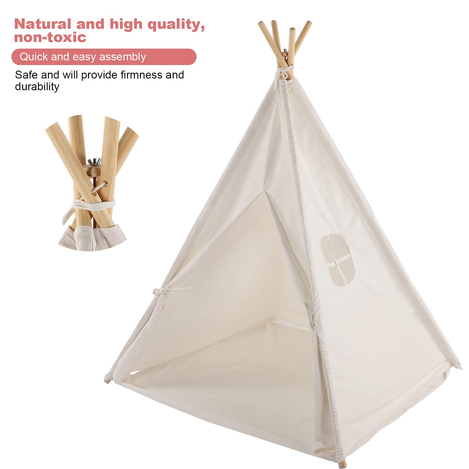 Chrees Tenda da Gioco per Bambini da Interno, Montaggio Pieghevole in