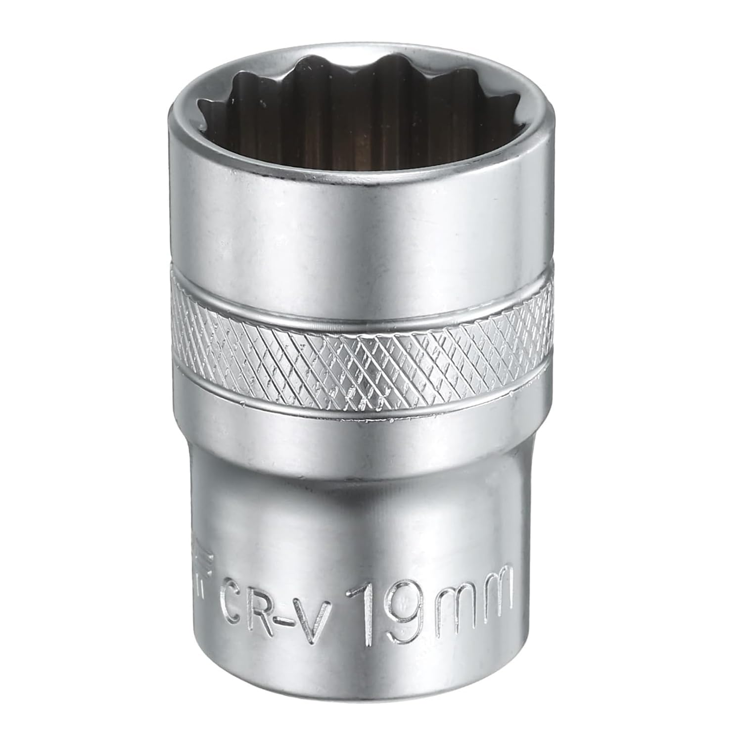 Youzzei 19mm 1/2 Inch Square Drive Socket, 12 Point Metric Socket, Polishing Chrom Vanadium Alloy Steel 19mm Sockets 1/2" Drive for Car Repair Mechanical Maintenance Home Use