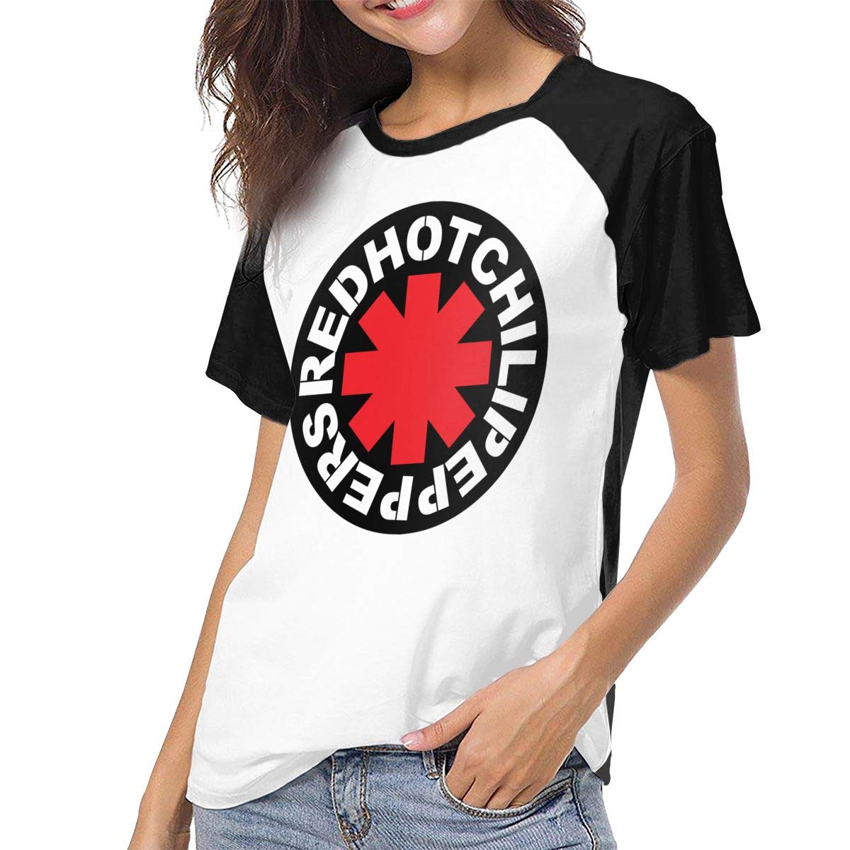 Hot Chili Peppers Logo Baseball Tee 