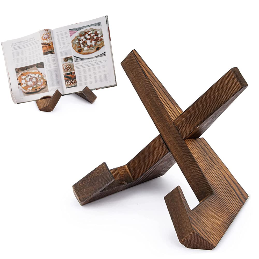 Atril de Cocina, Soporte de Libro para Lectura, Soporte Libros para Leer, Atril Estudio Madera, para Soporte De Recetarios,Papel Milimetrado,Partituras,Revistas