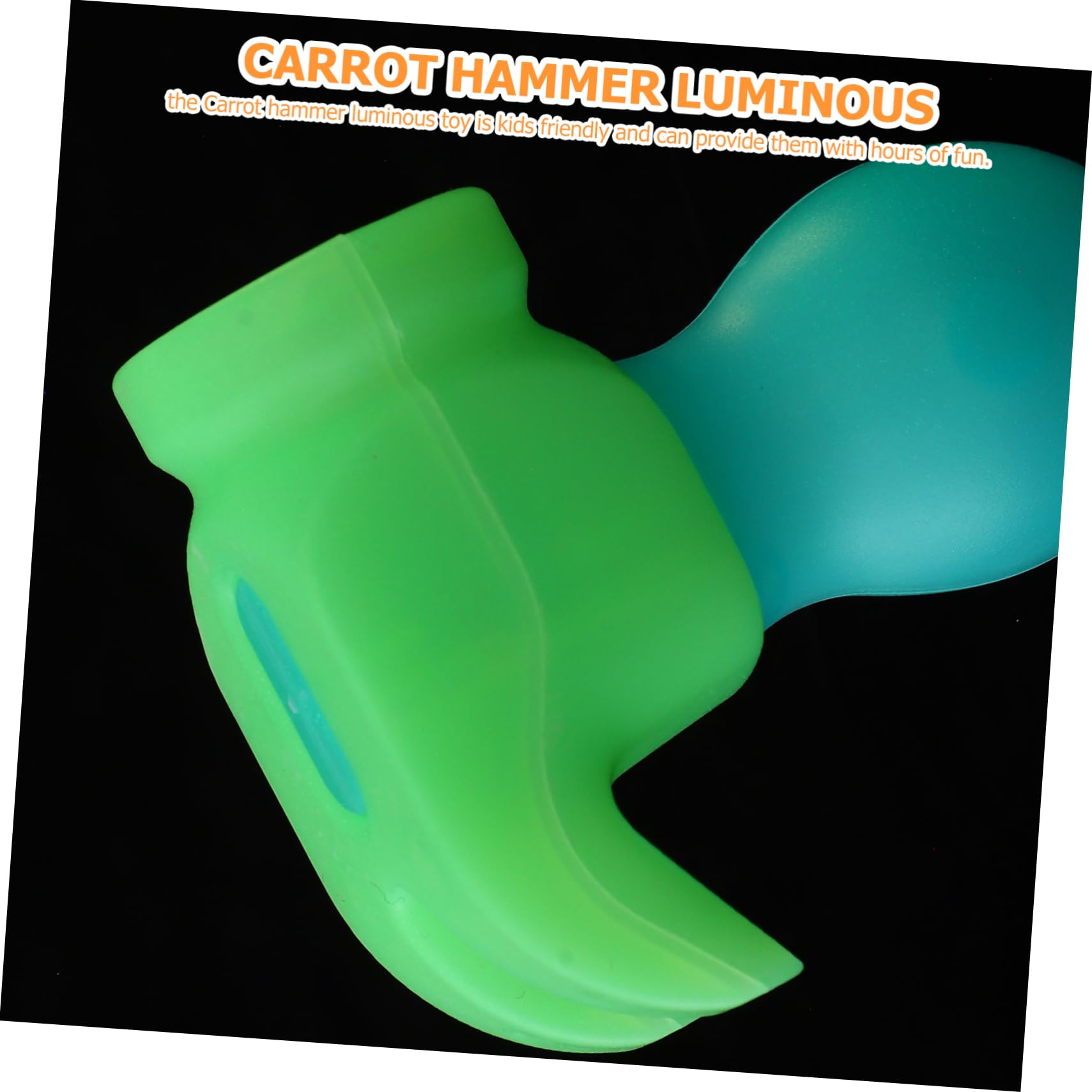 ORFOFE Cute 3D Gravity Hammer Toy for Boys and Girls Luminous Radish Mallet Relief Massage Stick 20pcs