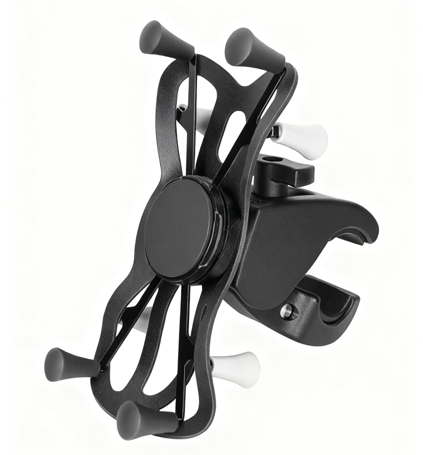 Strg Phone Mount with Clamp for Rails 1.0" to 2.0" in Diameter, Motorcycle Bike Phone Holder for Bike Motorcycle ATV/UTV Handlebar and More Rails (Clamp Pitch Diameter: 1.0" to 2.0")