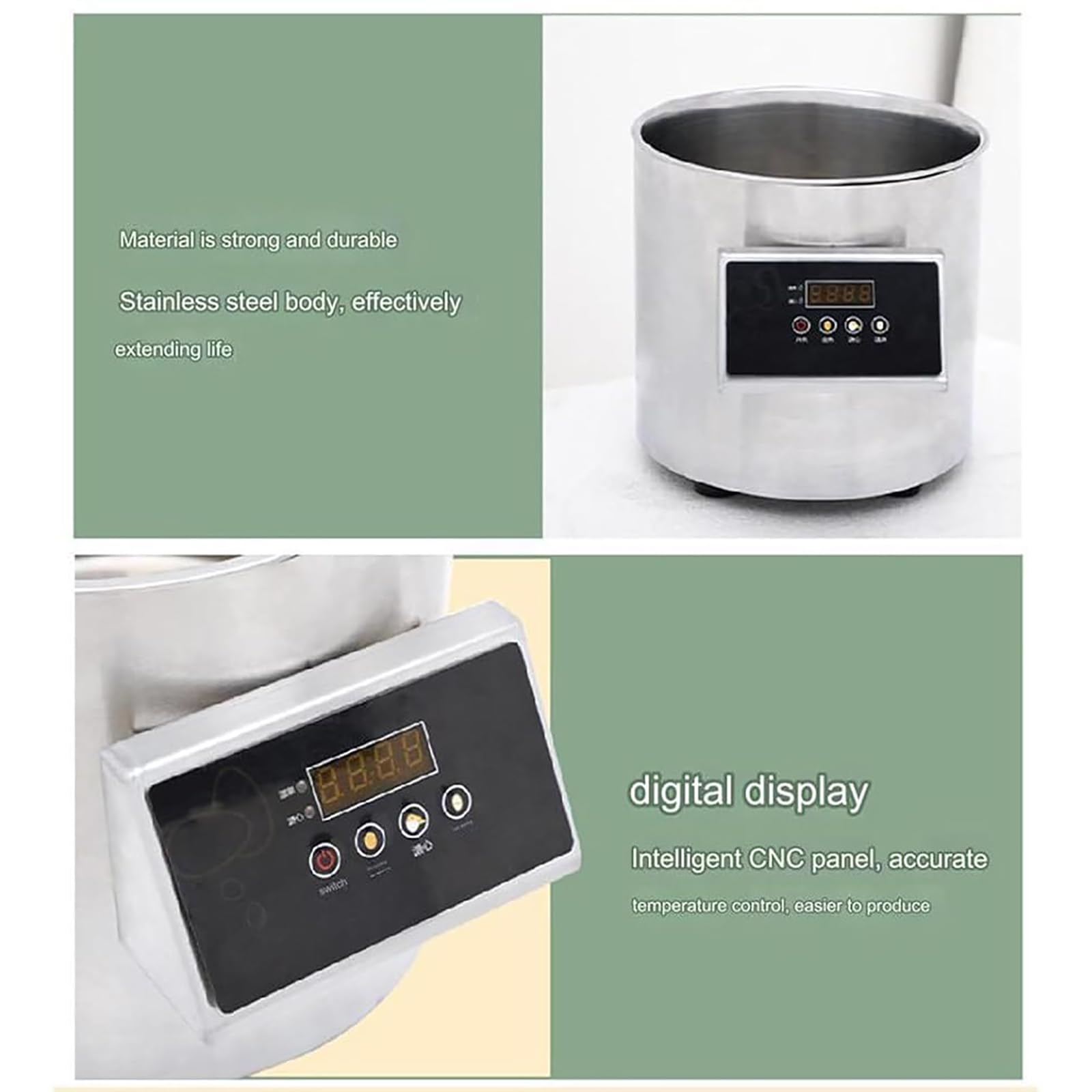 Cocedor Automático Inteligente De Huevos a Medio Cocer, con Panel CNC, Capacidad para 60 Huevos, Acero Inoxidable 304 Espesado Y Sin Deformaciones, para Desayunos Y Comedores