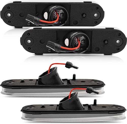 Miniatura 2 de Lentes transparentes Miata MX-5 LED Kit de luz de marcador lateral para Mazda Miata MX-5 1990-1997 y Mazda Miata MX-5 1999-2005 ámbar delantero rojo