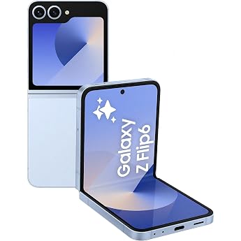 Samsung Galaxy Z Flip6 AI-Smartphone, Simlockfreies Handy ohne Vertrag, 256 GB Speicher, 50-MP-Kamera, Blue, 3 Jahre Herstell