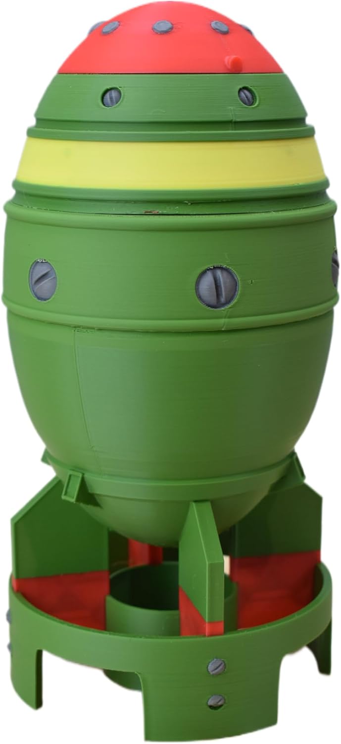 Mini Nuke Deck box and Dice Container - Video game inspired tabletop RPG Deck box and Dice/Token Container - Fallout (Black Wax Finish)