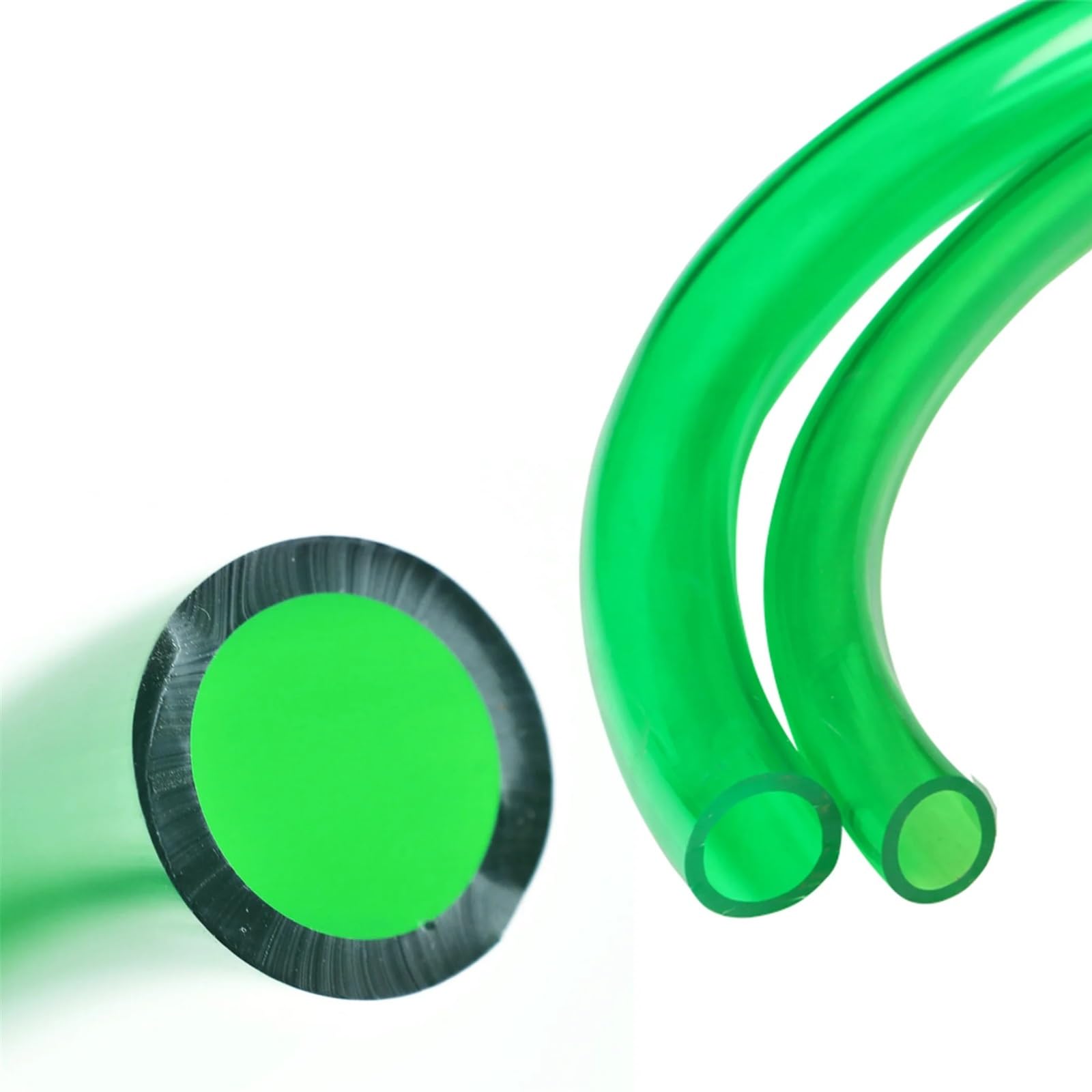 Pvc Schlauch Durchscheinendes grünes PVC-Aquariumpumpen-Wasserschlauchrohr(Green M05 Inner Dia 20mm,5m (16 feet))