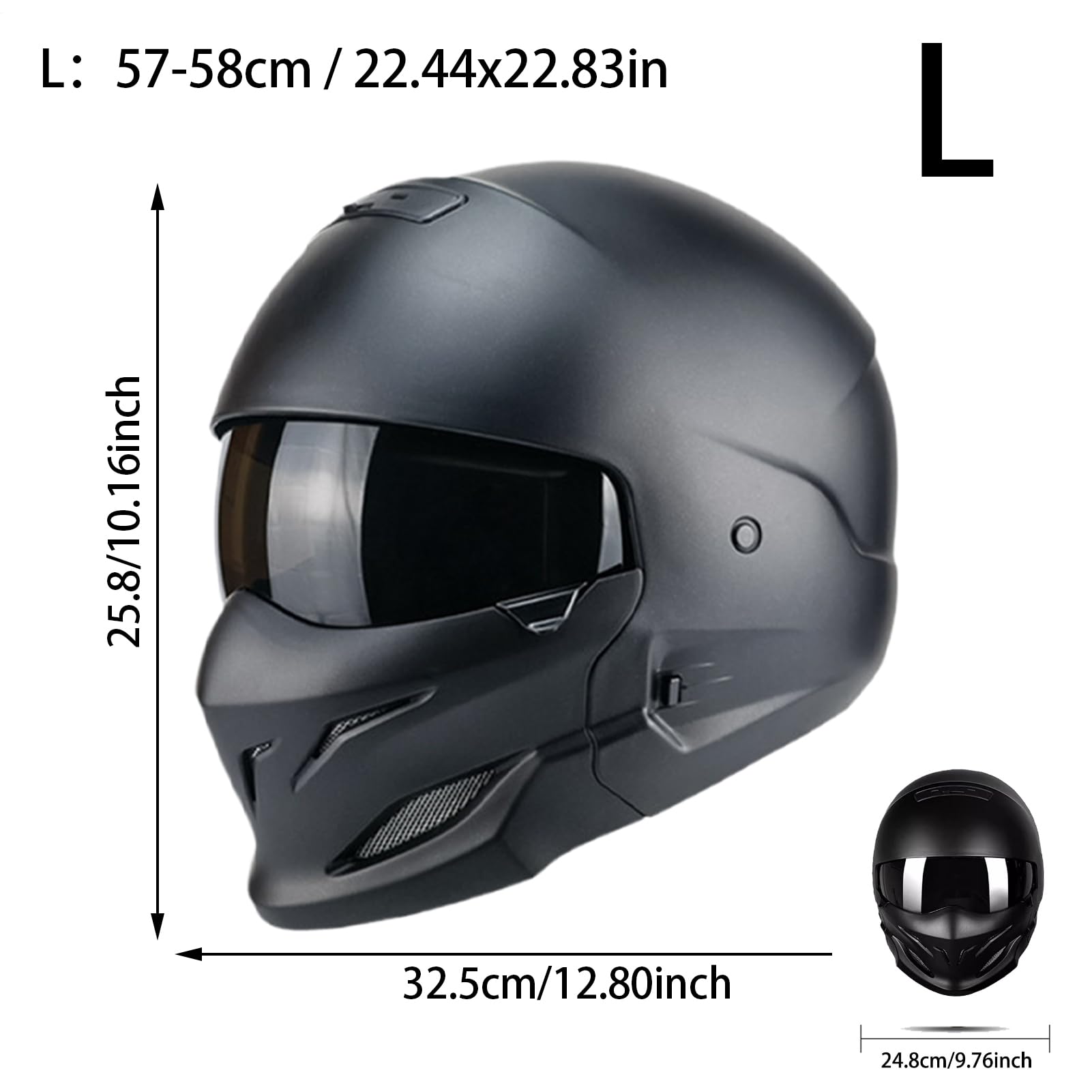 Motocyklowa czapka ochronna – odpinana czapka ochronna do rowerów ulicznych, bezpieczeństwo na rowerze, styl retro, solidna, twarda dla dorosłych mężczyzn i kobiet