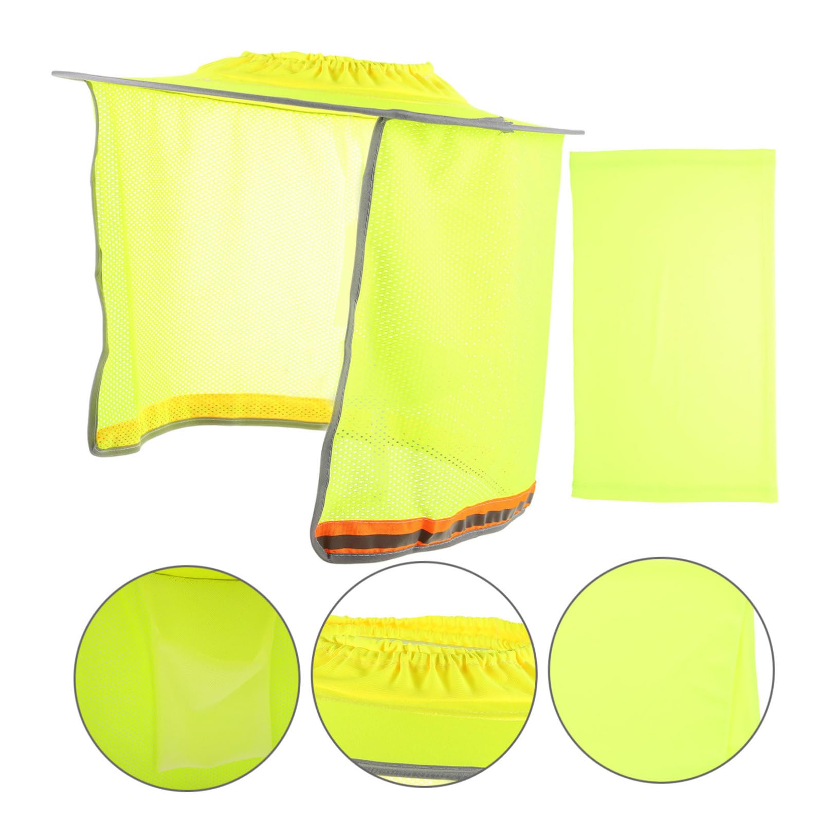 ULTECHNOVO 4piezas Sombrero De Protección Solar Para Casco Visera y Cubierta De Cuello Para Obras y Instalaciones Al Aire Protección Uv y Comodidad Construcción