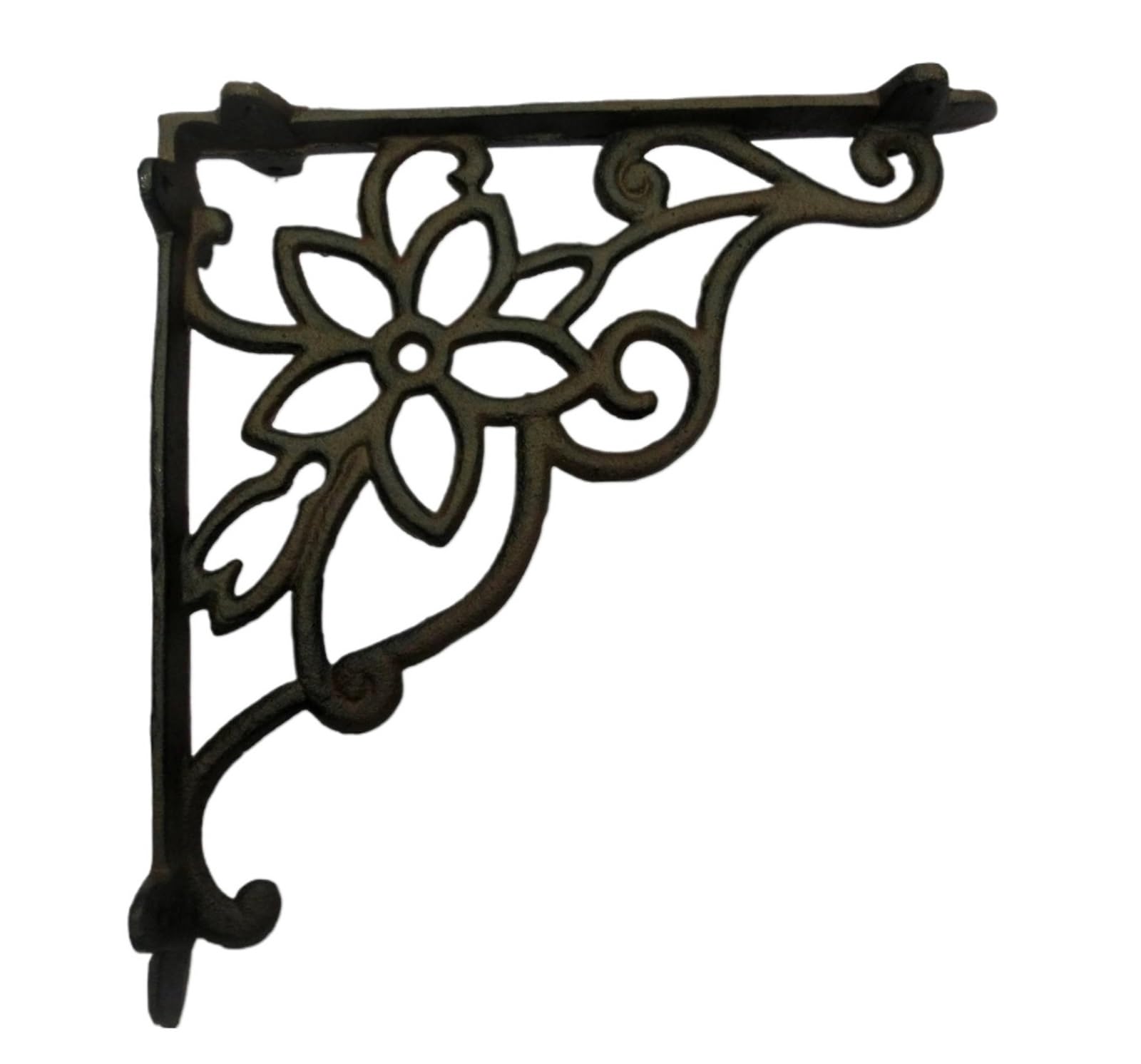 Decorative Shelf Brackets Cast Iron Angle Support Rack Storage Trig Art Home Decoration(Color2)