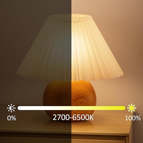 Miniatura 9 de Bestview Bombilla LED RGB, bombillas que cambian de color con control remoto, base de tornillo RGBW blanco cálido de 5 W E27, bombilla E26 de