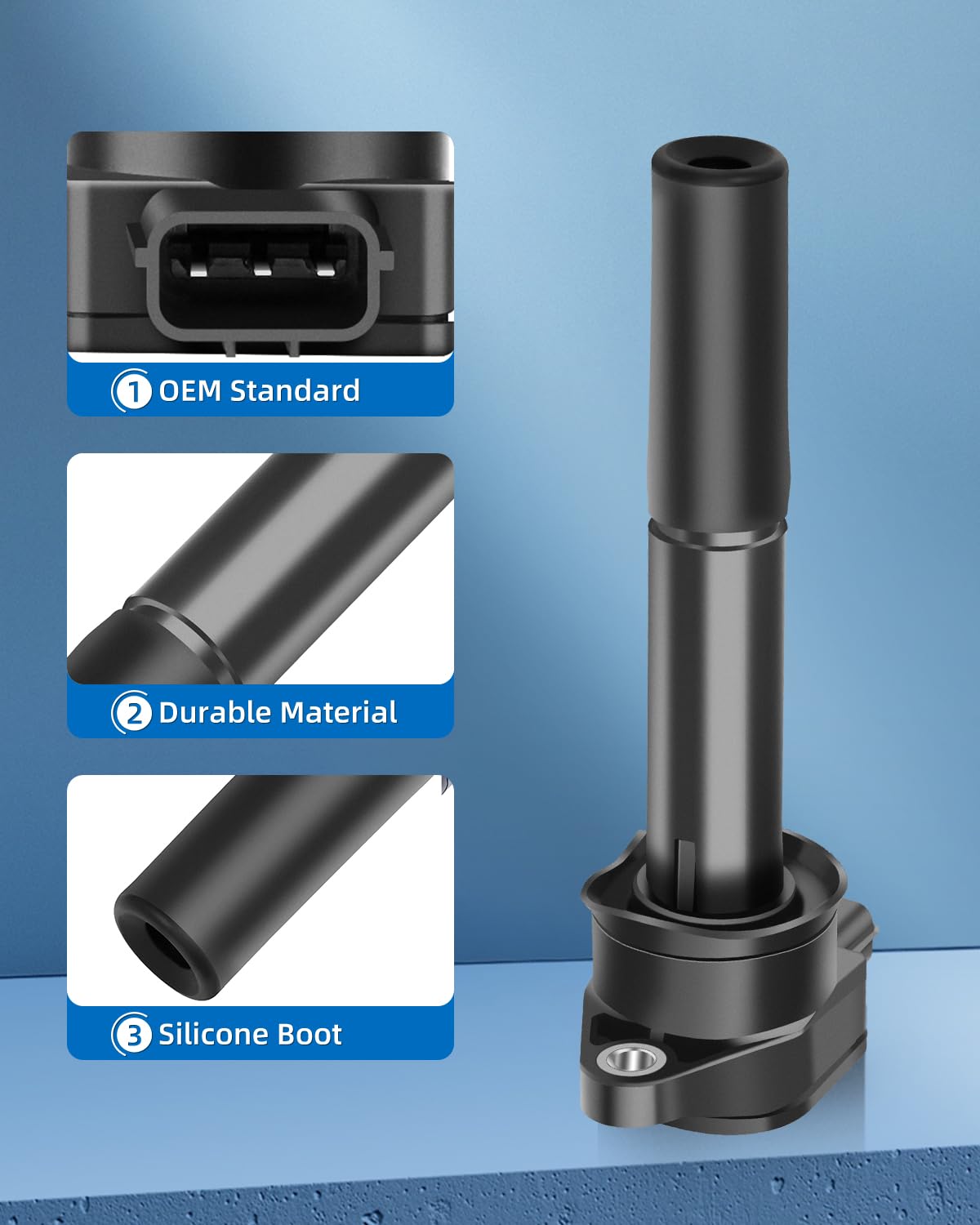 ECCPP Ignition Coil Coils&iridium Spark Plugs UF481 for Mitsubishi 2004 2005 2006 2007 2008 Endeavor and 2004 Galant V6 3.8L set of 6