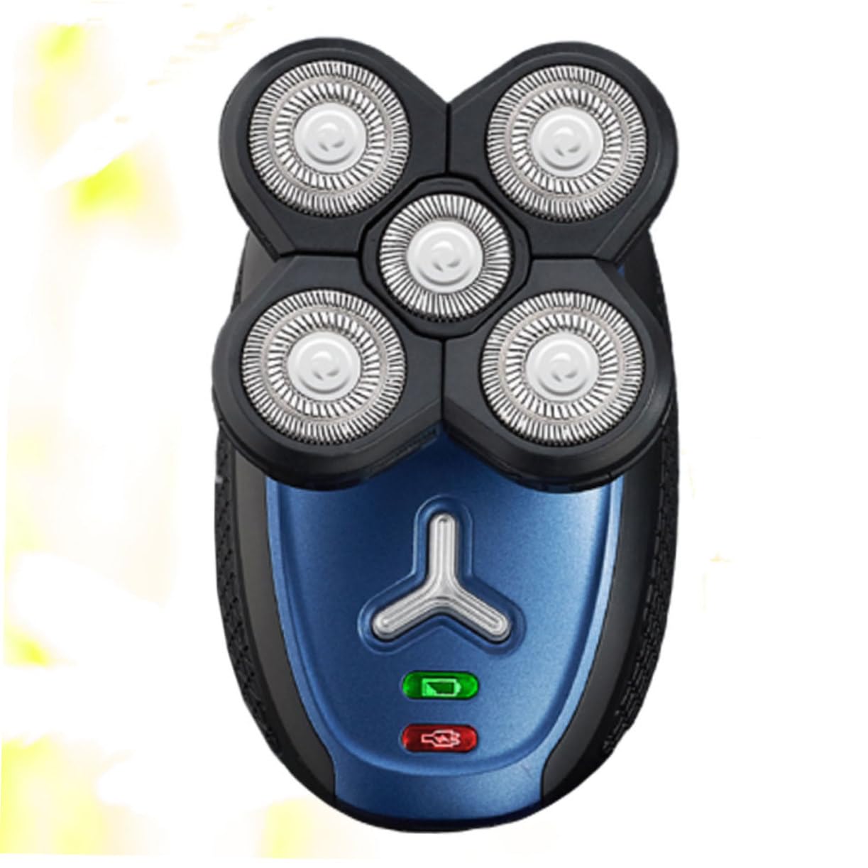 1 Set Rasoio Elettrico Ricaricabile Testine con Indicatore e Design per Lavaggio Diretto per Precisa