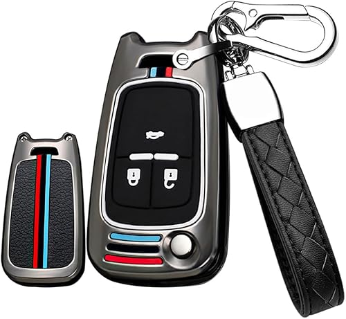 HIBEYO Cubierta plegable de 3 botones para llavero Buick para Chevrolet Cruze Aveo Trax Opel Astra Corsa Meriva Zafira Antara J accesorios