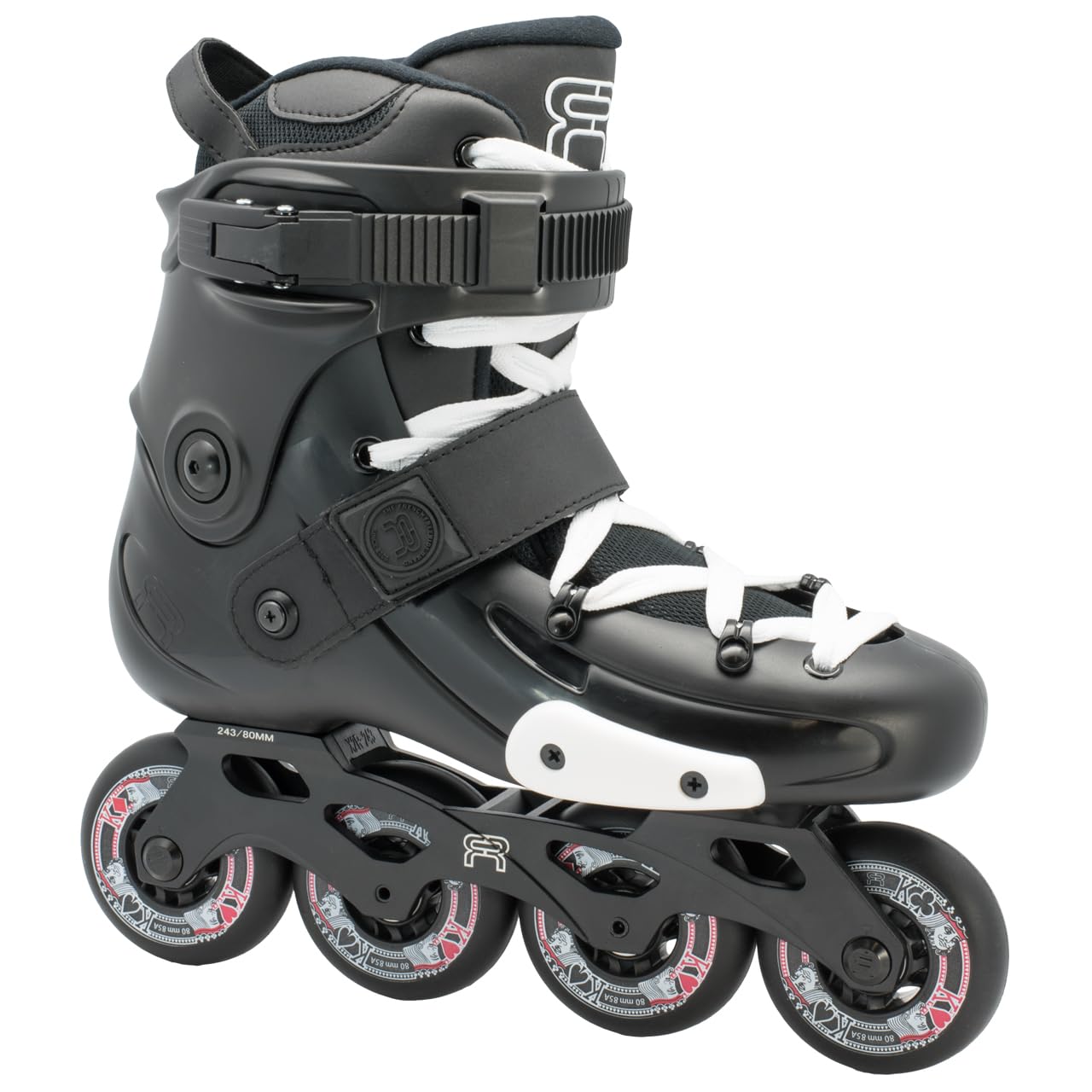 FR X 80 Freeride, Freestyle & City Skating In-Line Skates (Black, EU41/UK7)