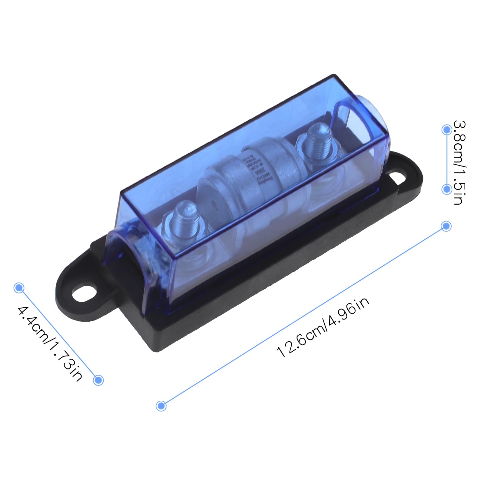 Fusibile classe T con blocco 500 V DC 200 Amp classe T portafusibile per inverter, sistemi audio per auto (confezione da 1)