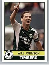 2014 Topps MLS 1976-77 English Footballers #EF-WJ Will Johnson Portland Timbers Official Major League Soccer Card in Raw (NM or Better) Condition