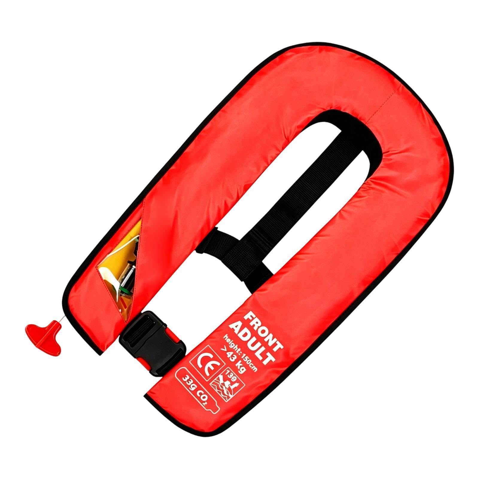 Rettungsweste aufblasbar, Tragbares Schwimmhilfesystem mit automatischer