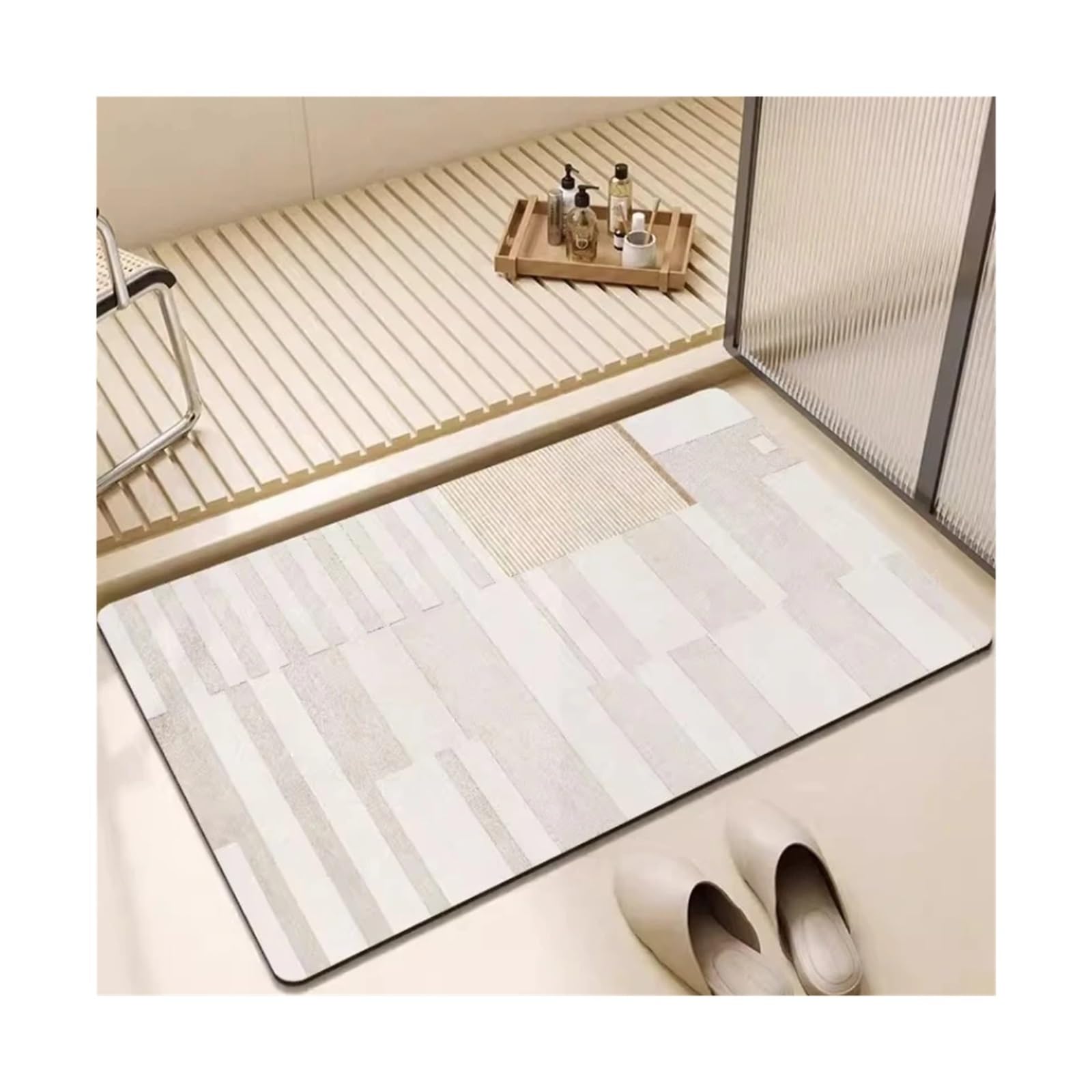 Tapis antidérapant contre les glissades en salle de bain