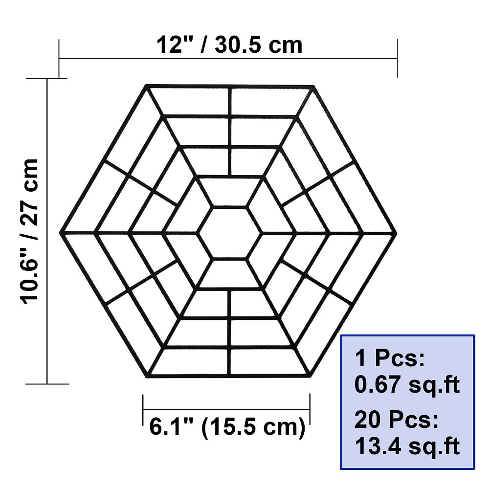 Iloote Pond Netting Floating Guard Protect Fish Koi (20 Pack)