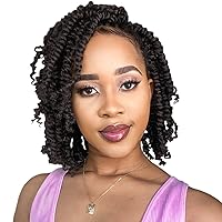 Vista 72 de BOHOBABE Cabello de Ganchillo Pre-retorcido Passion Twist de 14 Pulgadas Cabello Corto Ombré Gris Pre-enrollado de Ganchillo Passion Twist