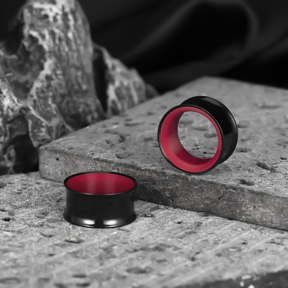 Vankula Głowa węża hipoalergiczna stal nierdzewna 0g 2g zatyczki do uszu tunele piercing ekspander nosze moda biżuteria do ciała