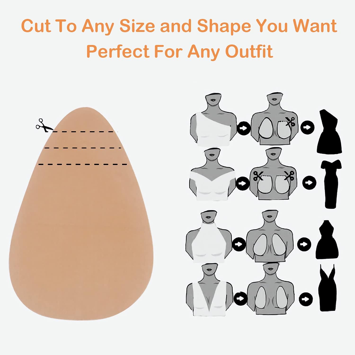 Invisible Breast Lift Tape Adhesive Sticky Push Up Bra for A-E Cup Large Breast - Image 4