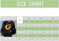 Vista 7 de Tintwwg Sudaderas de ajuste holgado sin capucha para mujer, diseño de corazón con estampado de cer, manga larga, suelto