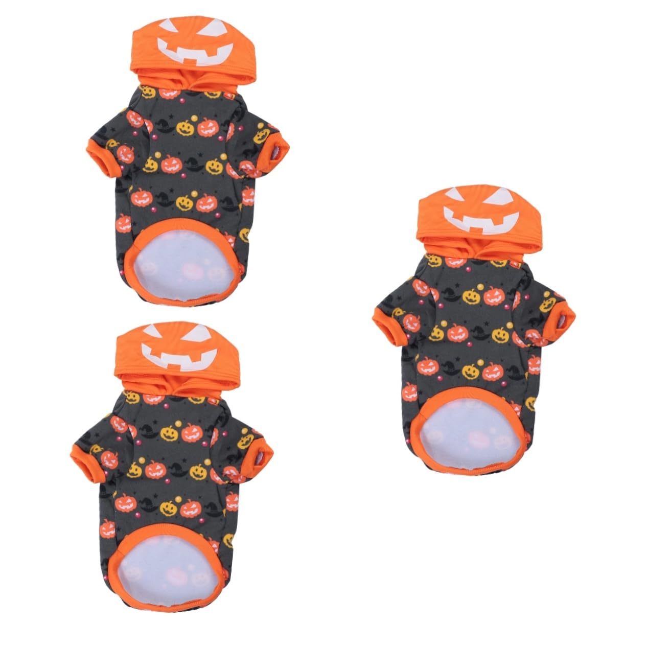 Didiseaon 3 Pz felpa di halloween per cani da compagnia felpa con cappuccio alla moda vestiti per cani di piccola taglia costume da compagnia vestiti divertenti da cucciolo