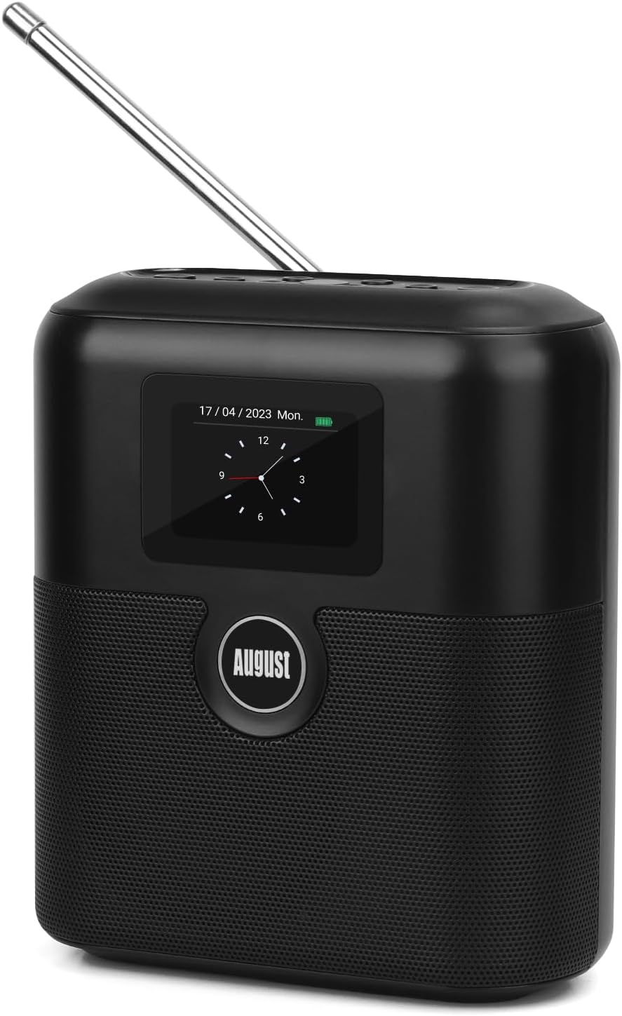 August MB330 - Radio Portable Dab+ Rechargeable - Radio Dab FM avec RDS ...