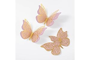 3D Gold Butterfly Wall Decals - Add a Touch of Enchantment to Your Walls