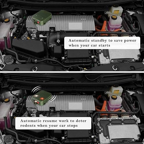 Miniatura 3 de Glaobule Paquete de 2 repelentes de ratones, funciona con pilas, ultrasónico, disuasorio de ratas para interiores, repelente de roedores, ático,