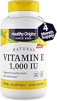 Vista 4 de Healthy Origins Vitamina E 1,000 UI (natural, IP sin OMG), 120 cápsulas blandas