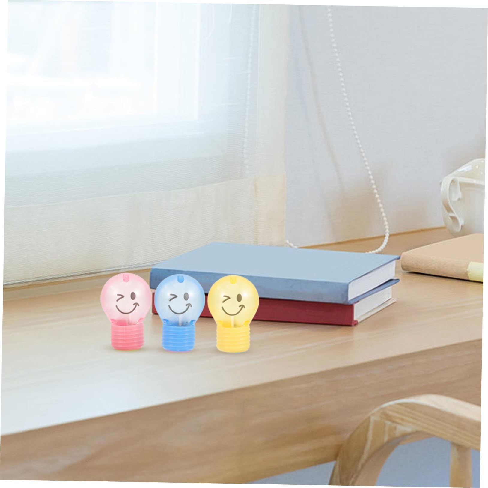 SECFOU 30pezzi Temperamatite Forma Di Bulbo Portatili Cute e Colorati Utensili Di Cancelleria Per Scuole e Regali Facile Da Usare e Robusto Per Studenti