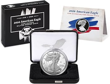 2026 W Proof American Silver Eagle 1 oz 250th Anniversary Bell Privy