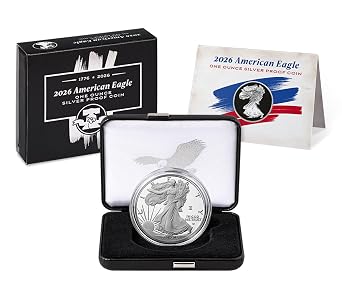 2026 W Proof Silver Eagle 17762026 Dual Date with Liberty Bell 250 Privy Mark 250th Anniversary Dollar Uncirculated US Mint