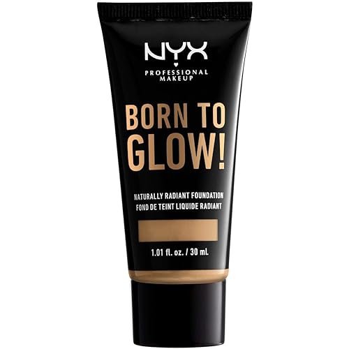NYX PROFESSIONAL MAKEUP Born To Glow Naturally Radiant Foundation, Medium Coverage - Beige