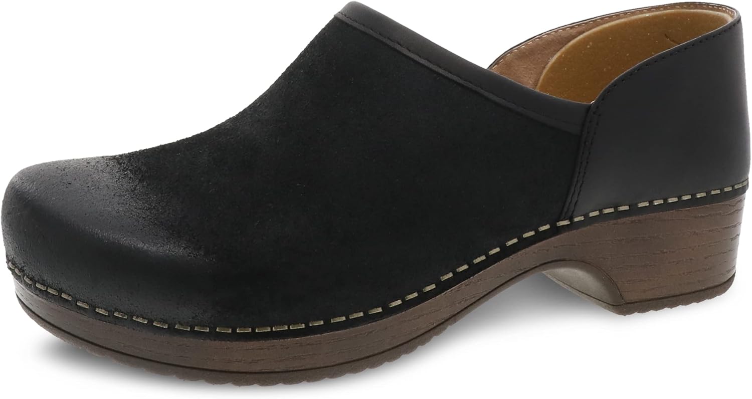 Dansko Brenna Black Burnished Suede EU 39 (US Women's 8.5-9) Regular