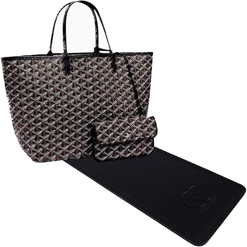 Vegan Leather Bag Base Shaper in Black Color Compatible for the Designer Bag St. Louis PM