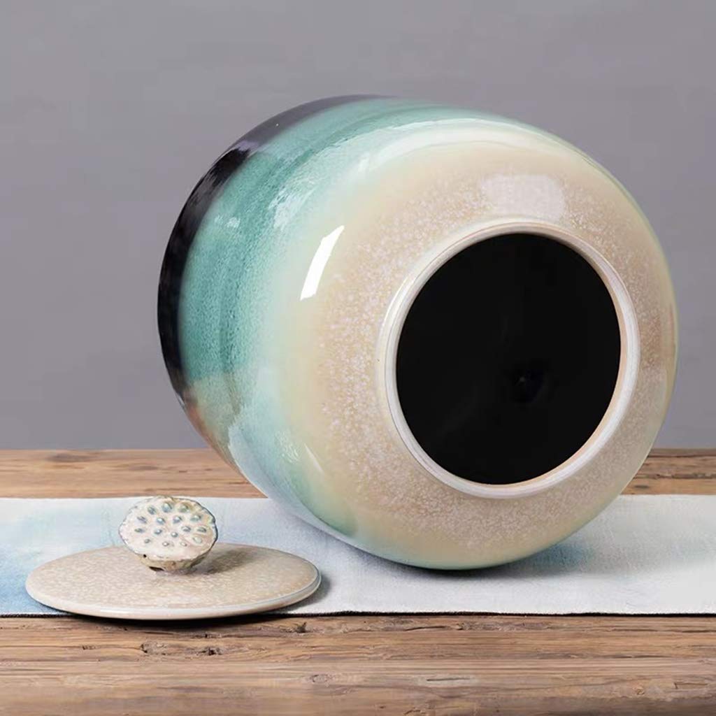 Ceramiczny pojemnik na ryż – dozownik płatków śniadaniowych do mąki, cukru, kawy, orzechów, przekąsek, karmy dla zwierząt domowych, herbaty, pojemność 7,5 kg