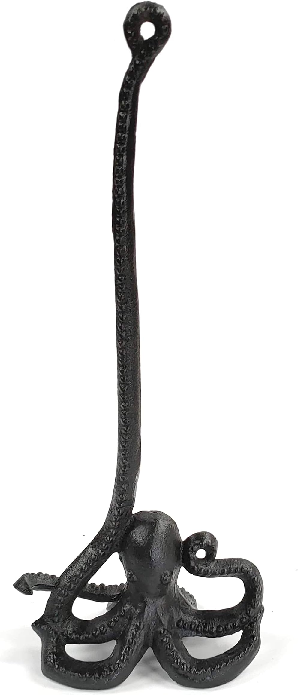 Traditional Cast Iron Toilet Roll Holder , Kitchen Towel Holder or Loo Roll Holder. Nautical Octopus design