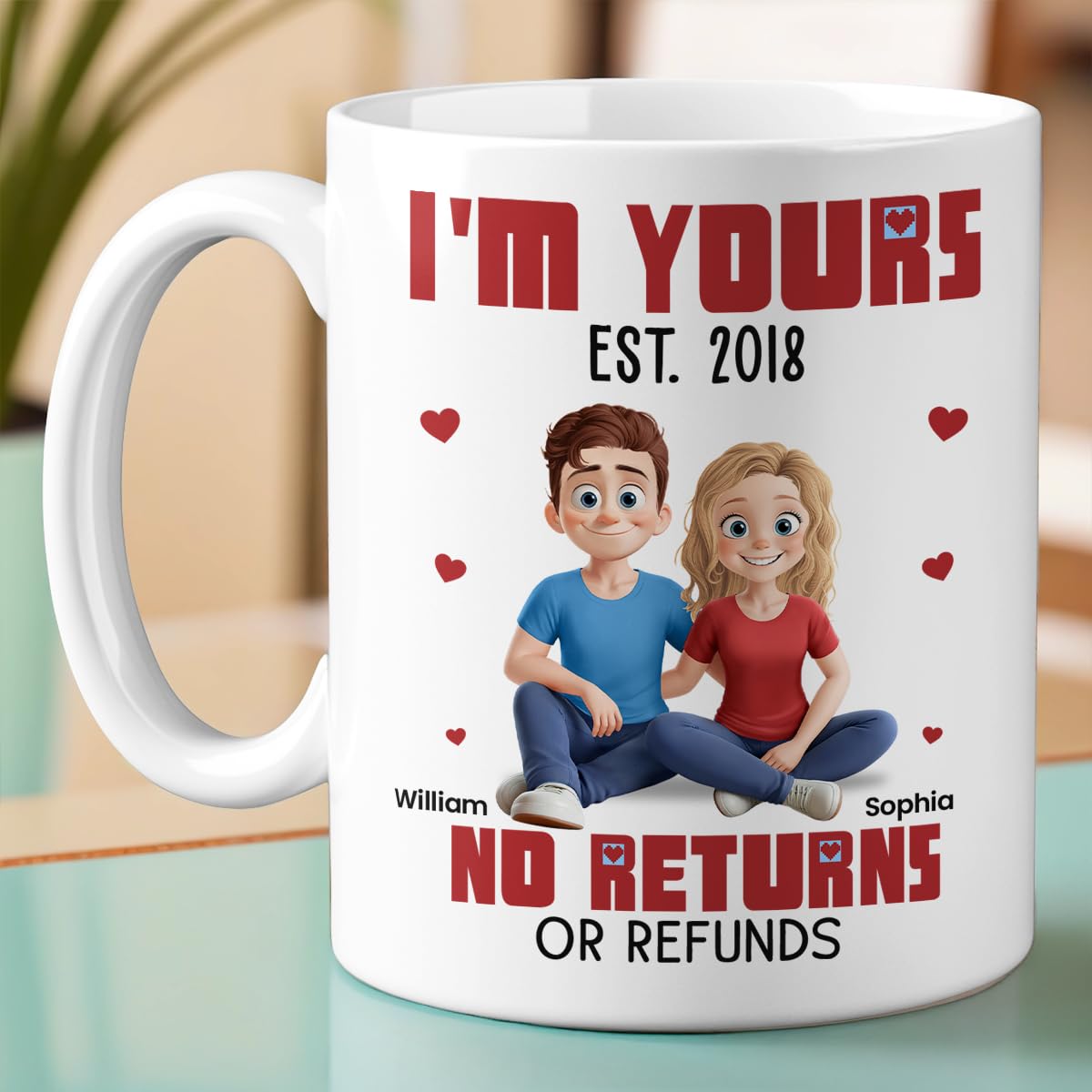 Personalzed Coffee Shop Mug, Custom Coffee Shop Coffee Mug, Personalzed Café-nspred Mug