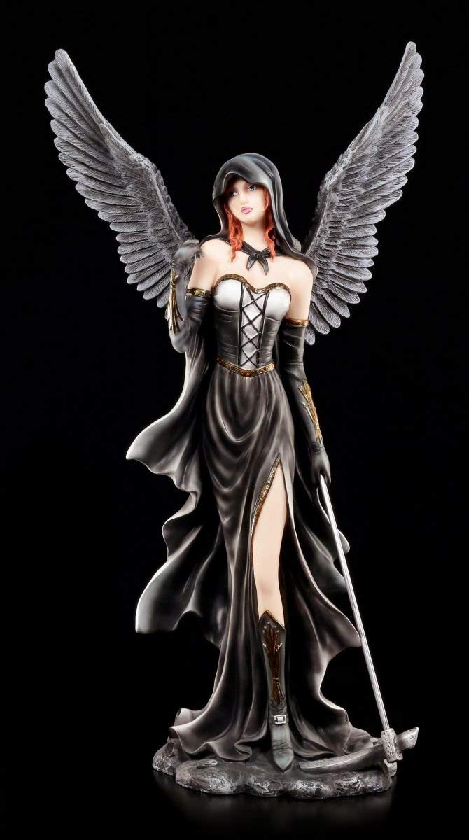 Figuren Shop GmbH Dark Angel Personaggio Gotico - Angelo Della Morte Scythia con Sense - Racheengel