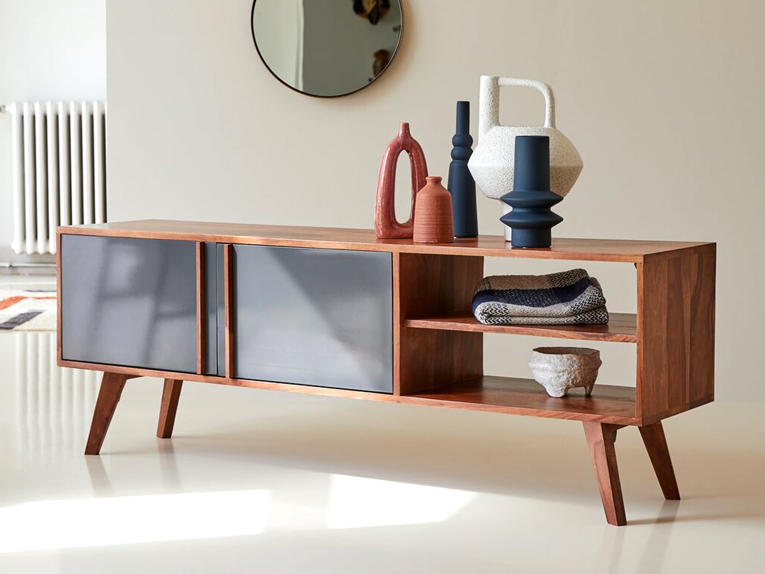 VeLivings Sheesham Wood TV Stand with 2 Door & Shelf Storage for Living Room Home Entertainment Unit Center Console TV Table Wooden Tv Cabinet (Honey Brown Finish) (B0CDH793MM) Amazon Price History, Amazon Price Tracker